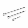 Tekton 1/2 Inch Drive Quick-Release Ratchet Set, 3-Piece 10-1/2, 18, 24 in. SRH92104